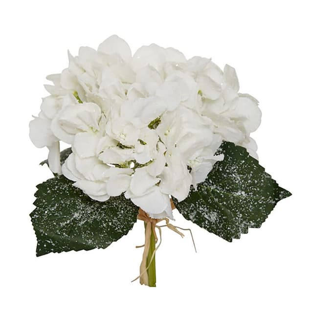 Ветка БЕЛОСНЕЖНАЯ ГОРТЕНЗИЯ БУКЕТИК, Holiday Classics, 29 см