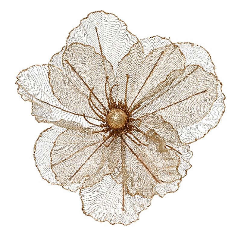 Ёлочная игрушка Цветок на клипсе в ассортименте Kaemingk, 27 см | Фото 3