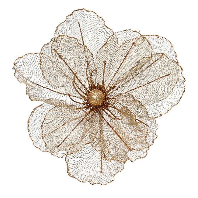 Ёлочная игрушка Цветок на клипсе в ассортименте Kaemingk, 27 см | Фото 3