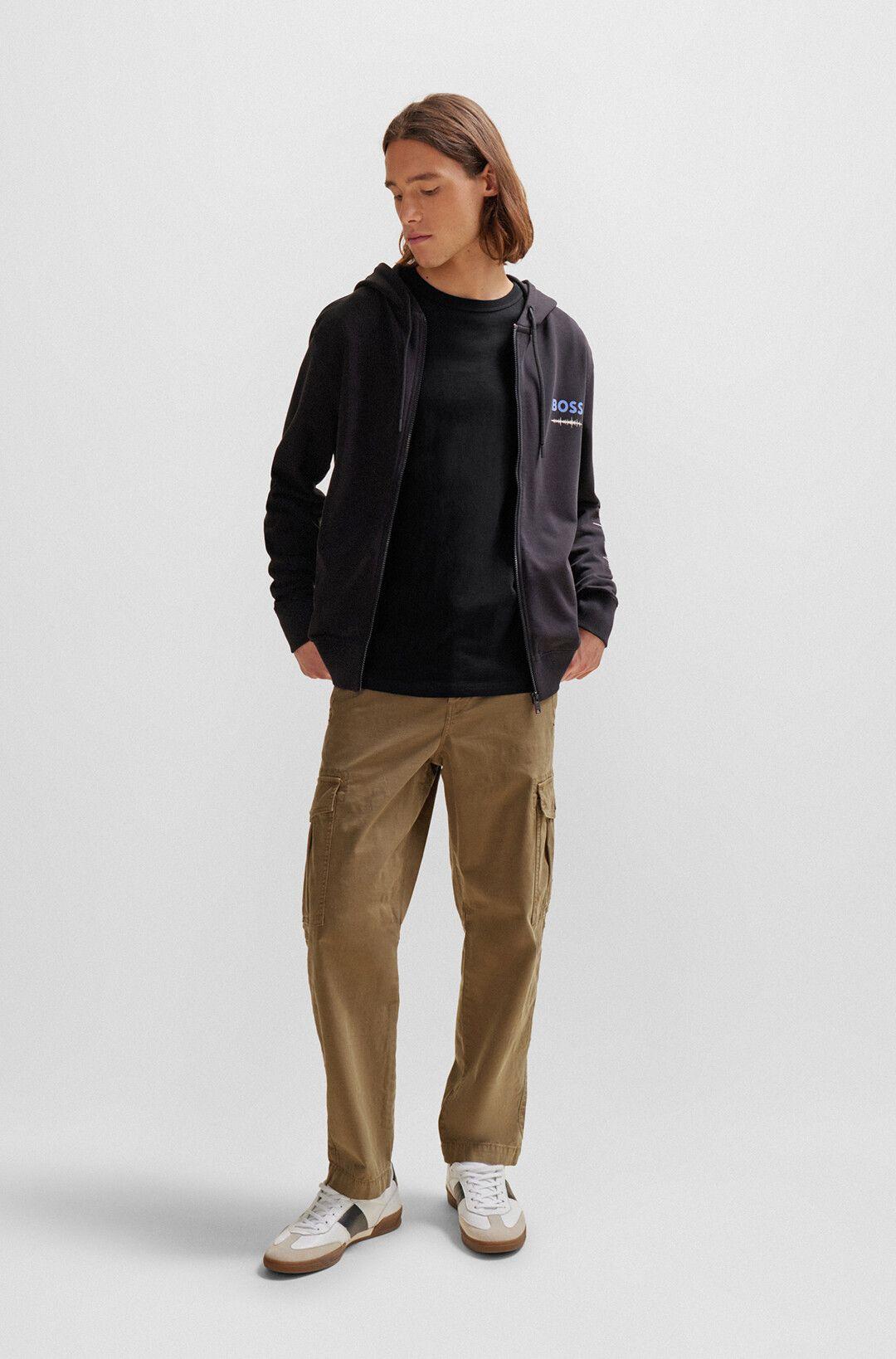 Мужская футболка меланж BOSS Orange | Фото 4