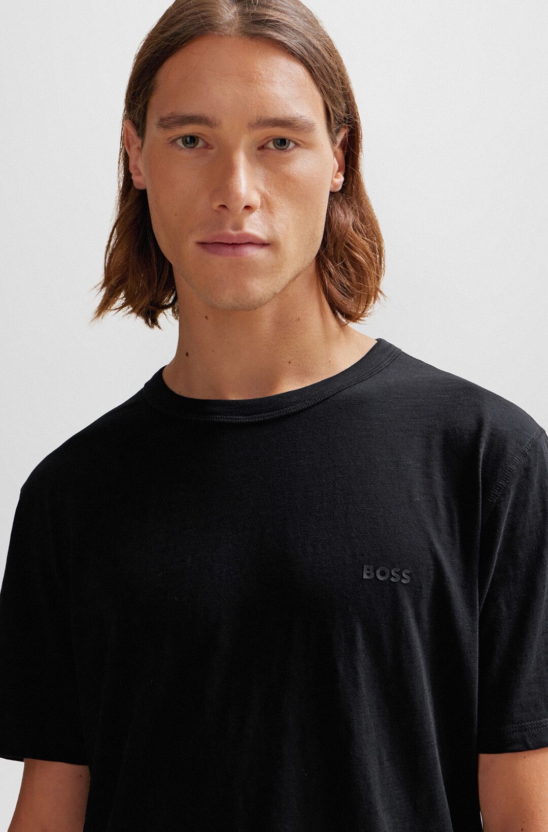 Мужская футболка меланж BOSS Orange | Фото 5