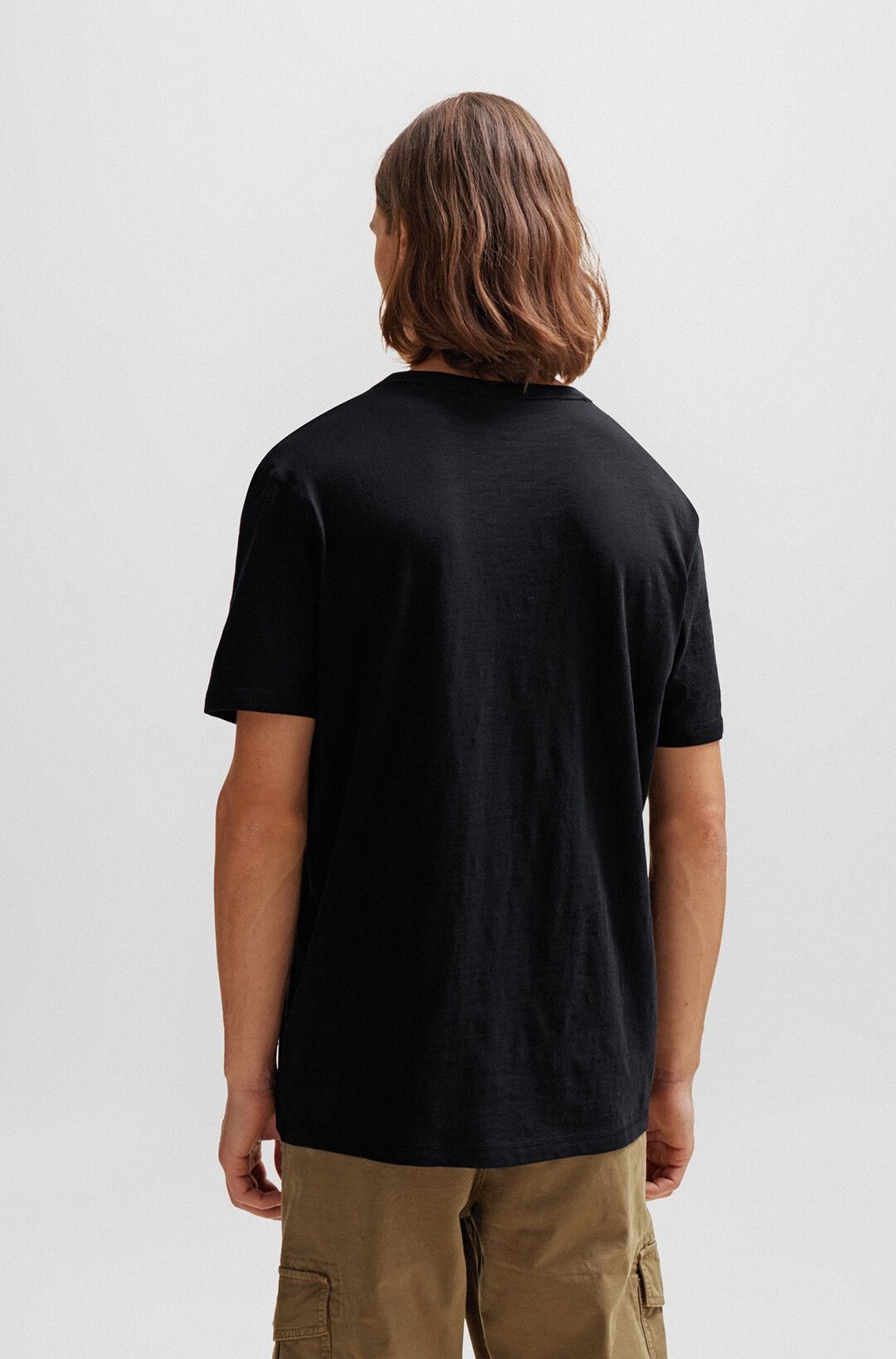 Мужская футболка меланж BOSS Orange | Фото 7