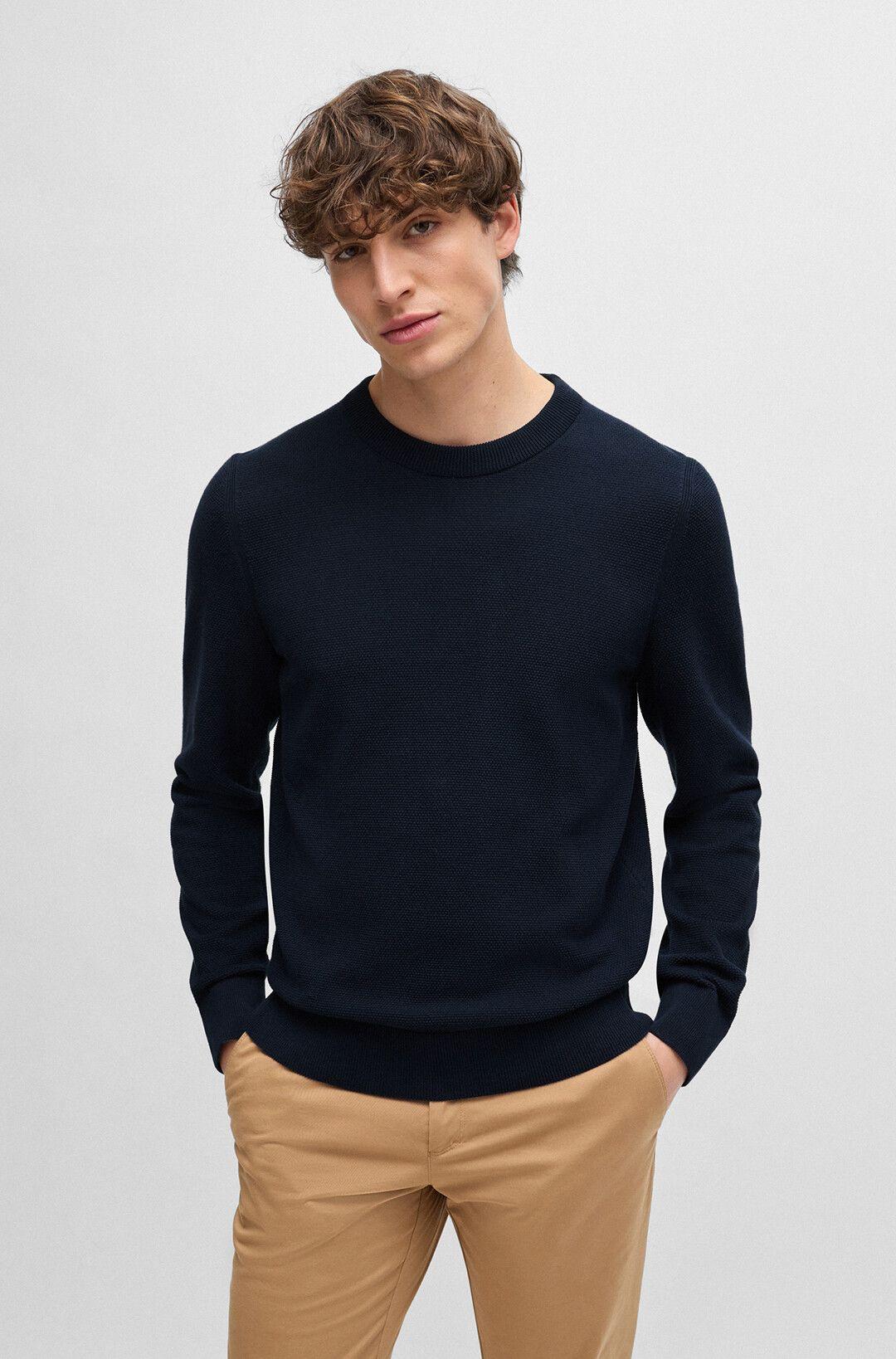 Мужской хлопковый джемпер BOSS Black | Фото 6