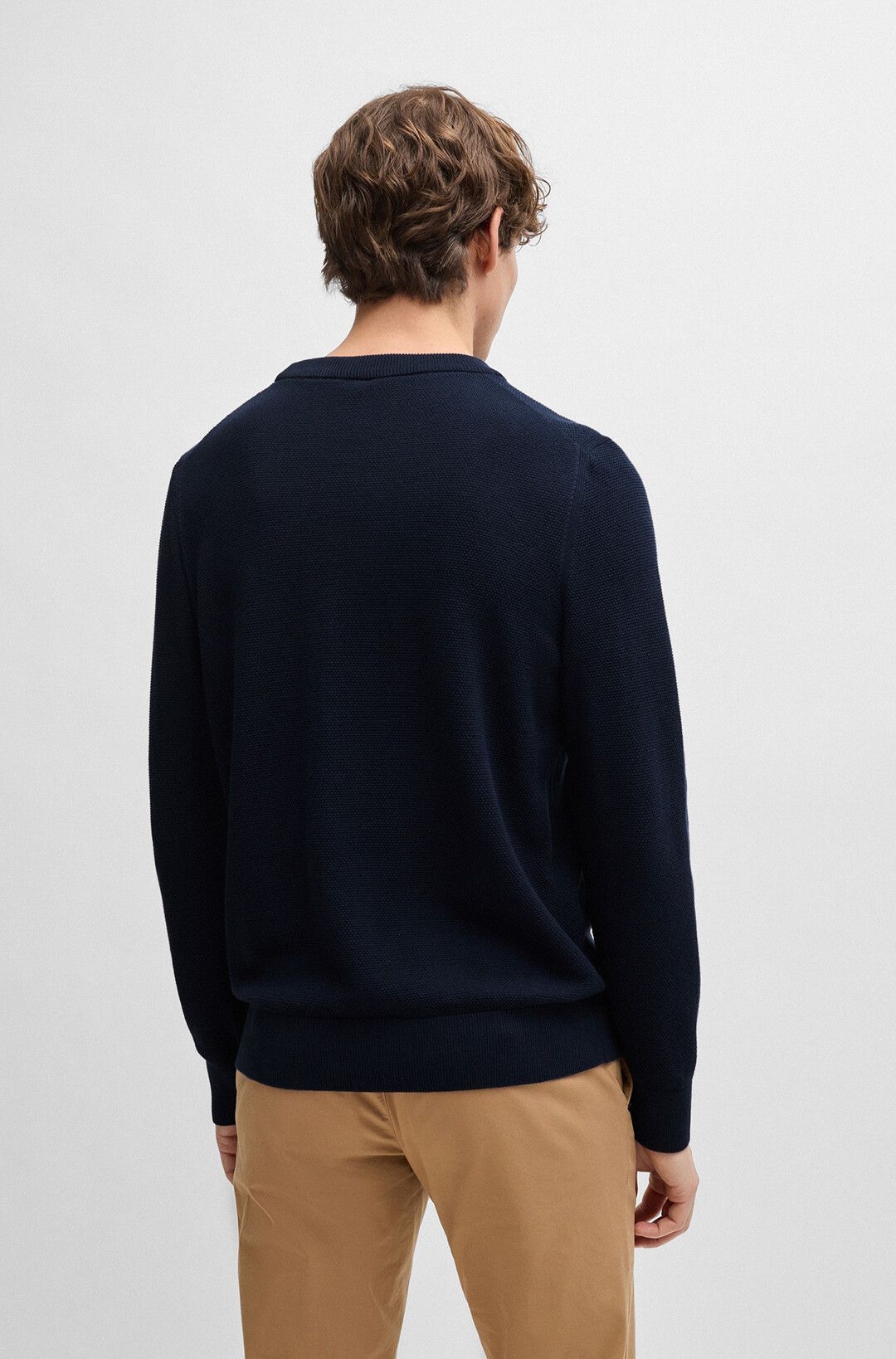 Мужской хлопковый джемпер BOSS Black | Фото 7