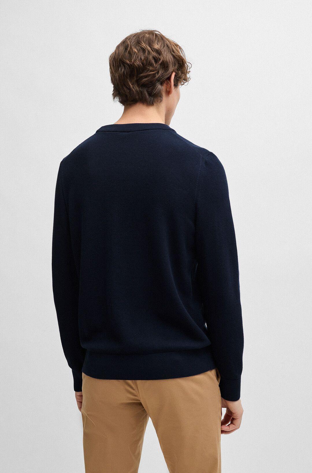 Мужской хлопковый джемпер BOSS Black | Фото 7