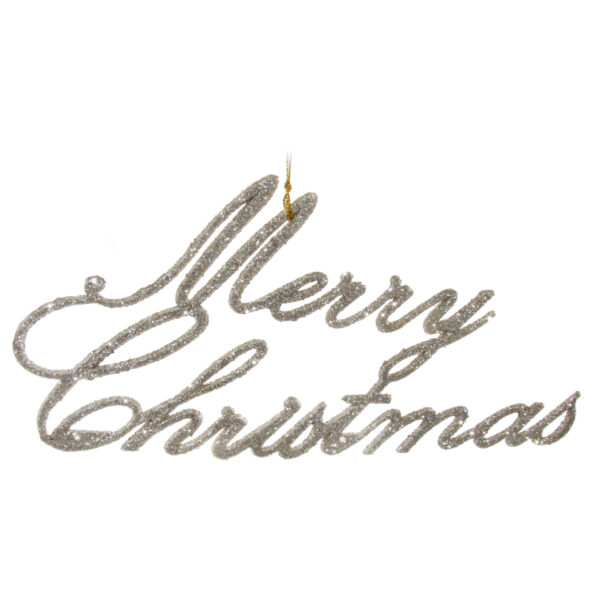 Новогоднее украшение Надпись Merry Christmas Shishi, золотой, 25 см