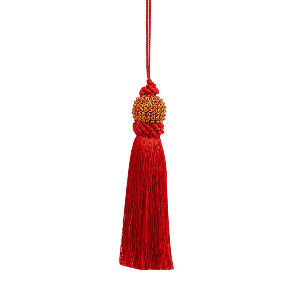 Новогоднее украшение Кисть EDG, красный, 15 см