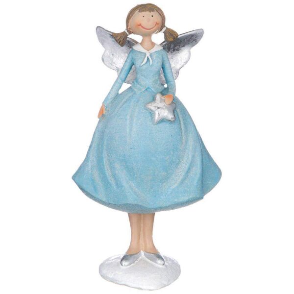 Декоративная скульптура Ангелочек в голубом платье, Lefard