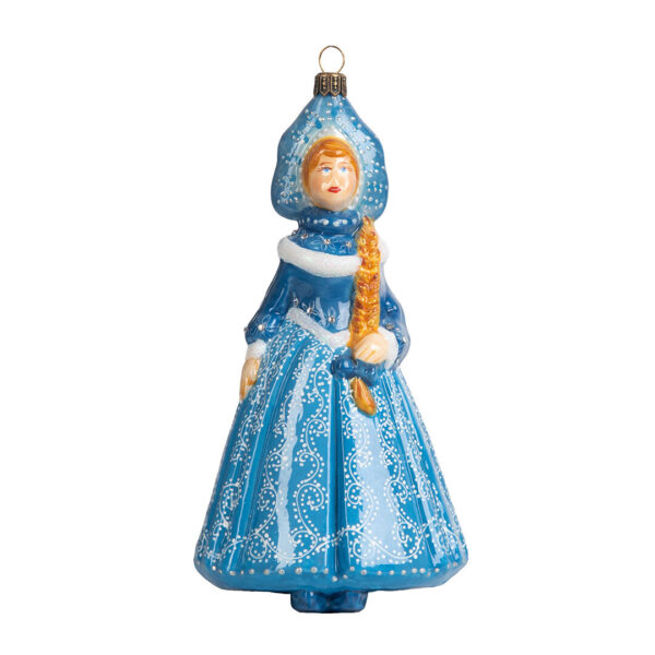 Ёлочная игрушка Снегурочка стройная, Komozja Family, голубой