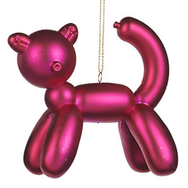 Ёлочная игрушка – символ года Кот Balloon, Goodwill, фуксия, 9 см