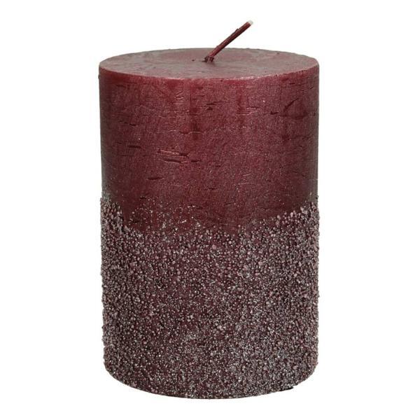 Свеча декоративная, Kersten, бордовый,10 см